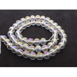 8mm Angel Aura Crystal Quartz Beads
